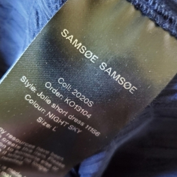 Samsoe Samsoe Blue Dress - Picture 8 of 9